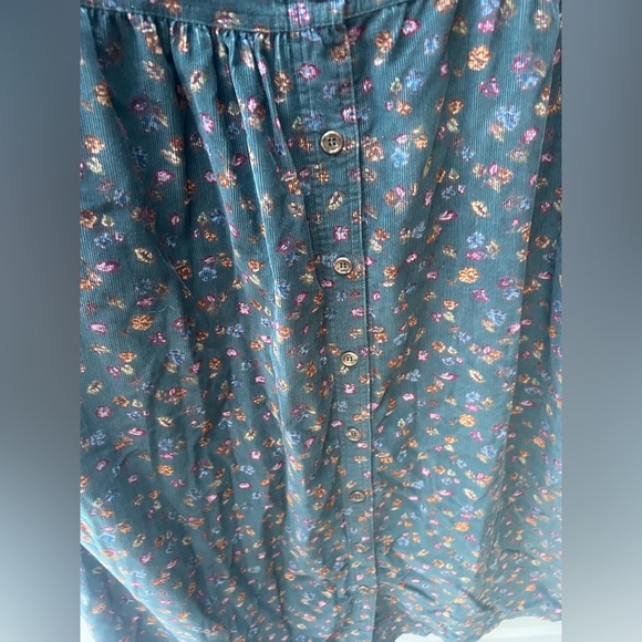 Vintage LL bean Floral Sleeveless jumper  - Green size 6P - Picture 6 of 12